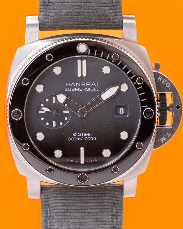 Panerai Submersible QuarantaQuattro "Grigio Roccia" 44MM Anthracite Dial Textile Strap (PAM01288)