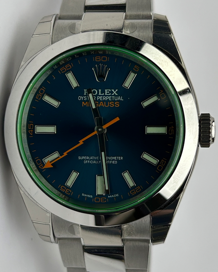 2023 Rolex Milgauss 40MM Blue Dial Oyster Bracelet (116400GV)