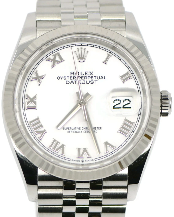 2025 Rolex Datejust 36MM White Dial Jubilee Bracelet (126234)