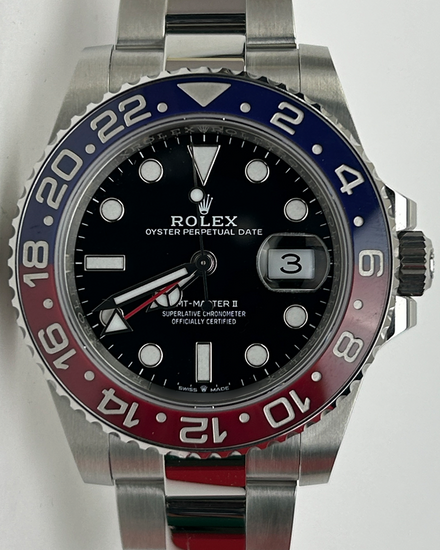 2022 Rolex GMT-Master II "Pepsi" 40MM Black Dial Oyster Bracelet (126710BLRO)