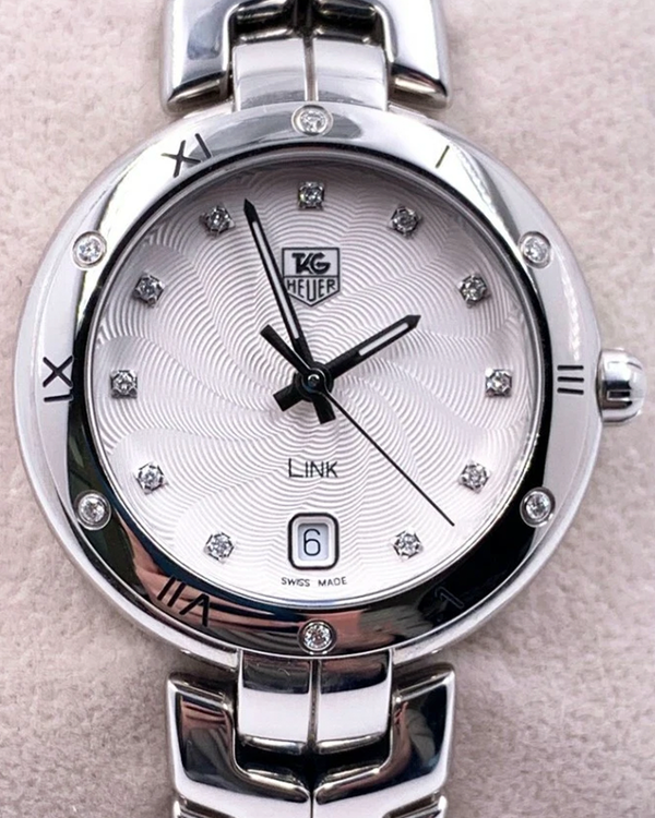 Tag Heuer Link Lady 34.5MM Quartz Silver Dial Steel Bracelet (WAT1312.BA0956)