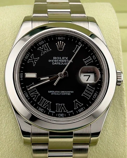 2011 Rolex Datejust II 41MM Black Dial Oyster Bracelet (116300)