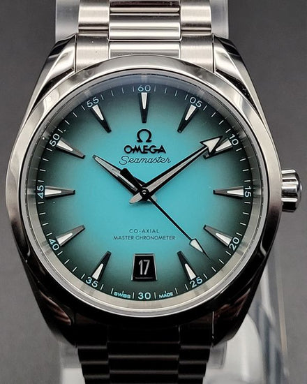 2025 Omega Seamaster Aqua Terra 150M "Shades" 38MM Turquoise Dial Steel Bracelet (220.10.38.20.03.005)