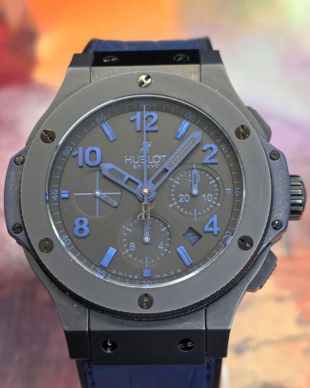 Hublot Big Bang L.E. 44MM Black Dial Leather Strap (301.CI.1190.GR.ABB09)