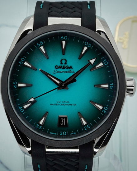2025 Omega Seamaster Aqua Terra 150M 41MM Turquoise Dial Rubber Strap (220.32.41.21.03.001)