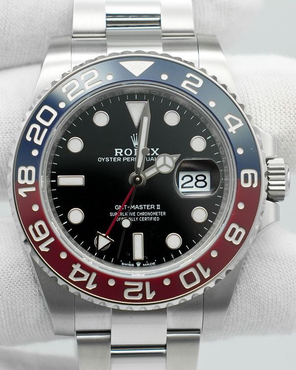 2024 Rolex GMT-Master II "Pepsi" 40MM Black Dial Oyster Bracelet (126710BLRO)