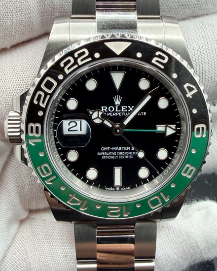 2025 Rolex GMT-Master II "Sprite" 40MM Black Dial Oyster Bracelet (126720VTNR)