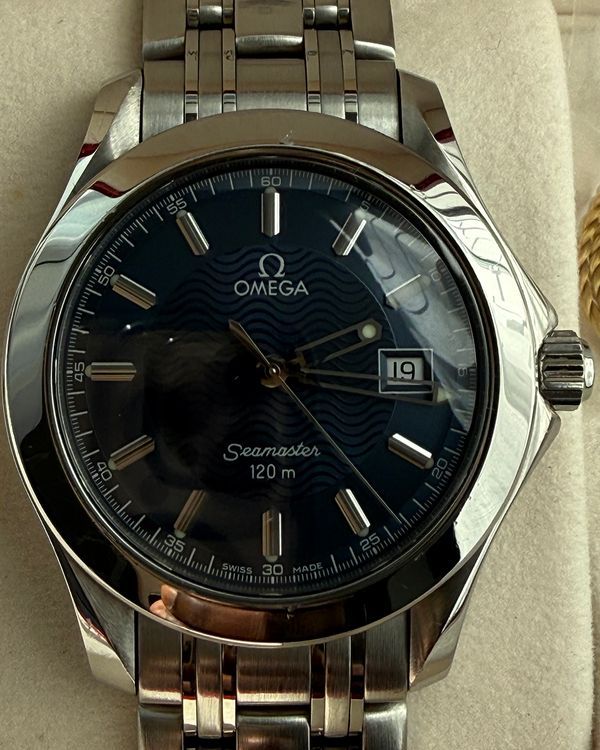 1998 Omega Seamaster 120M 36MM Quartz Blue Dial Steel Bracelet (2511.81.00)