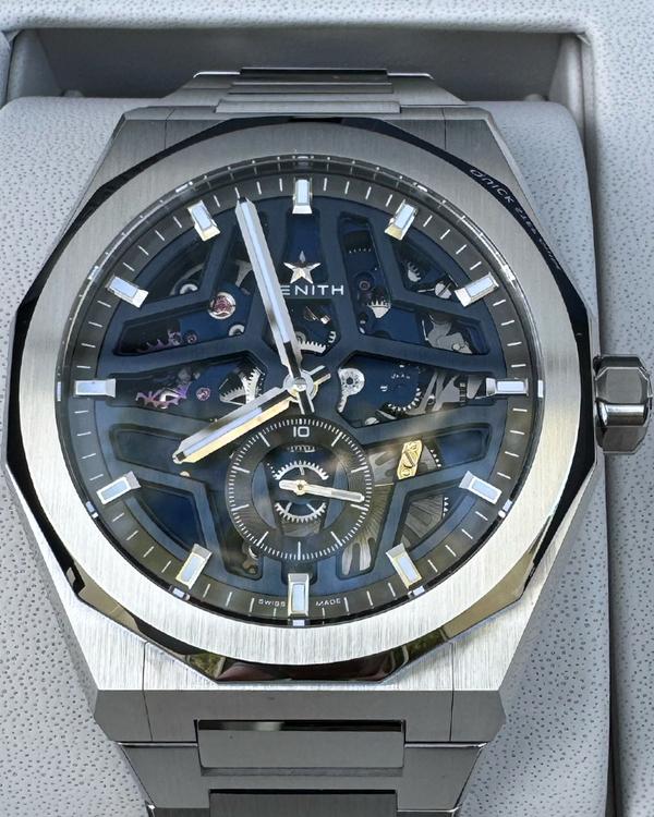 2025 Zenith Defy Skyline Skeleton 41MM Skeleton Dial Steel Bracelet (03.9300.3620/79.I001)