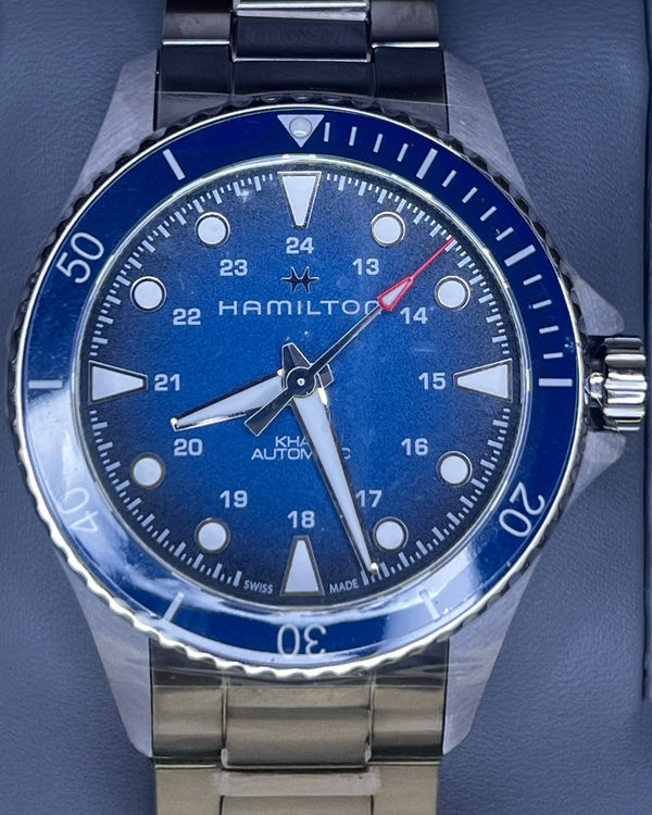 2025 Hamilton Khaki Navy 43MM Blue Dial Steel Bracelet (H82505140)