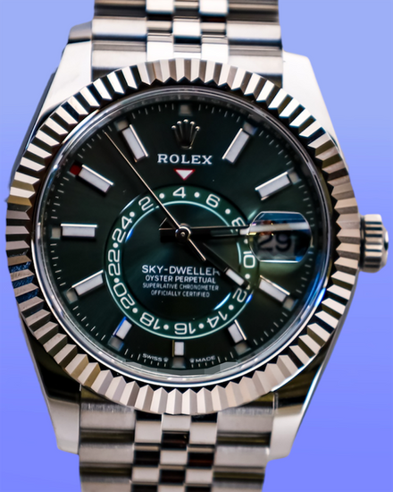 2025 Rolex Sky-Dweller 42MM Green Dial Jubilee Bracelet (336934)