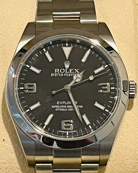 2011 Rolex Explorer 39MM Black Dial Oyster Bracelet (214270)