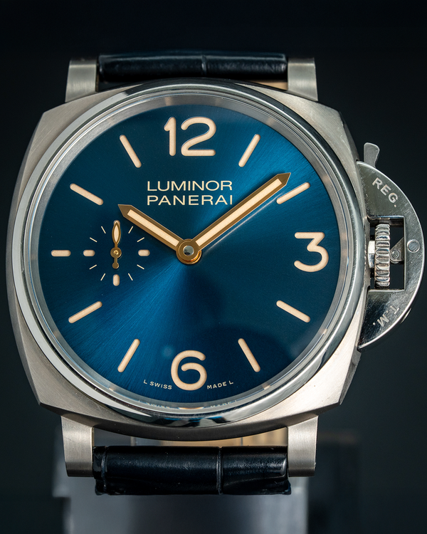 2018 Panerai Luminor Due 42MM Blue Dial Leather Strap (PAM00728)