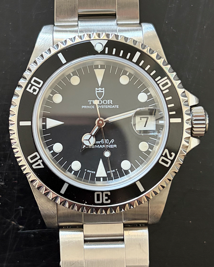Tudor Submariner Prince Date 40MM Black Dial Steel Bracelet (79190)