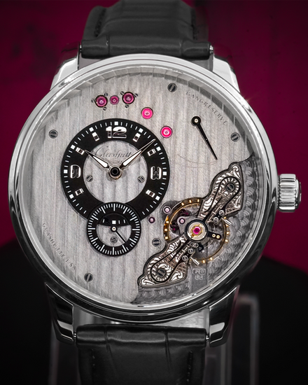 2017 Glashütte Original PanoInverse XL 42MM Grey Dial Leather Strap (1-66-06-04-22-05)