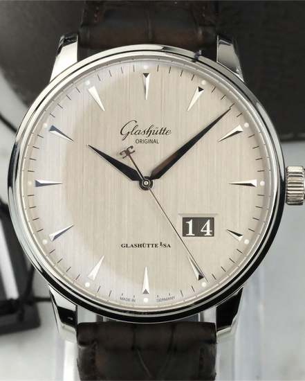 Glashütte Original Senator Excellence 42MM White Dial Leather Strap (1-36-03-05-02-51)