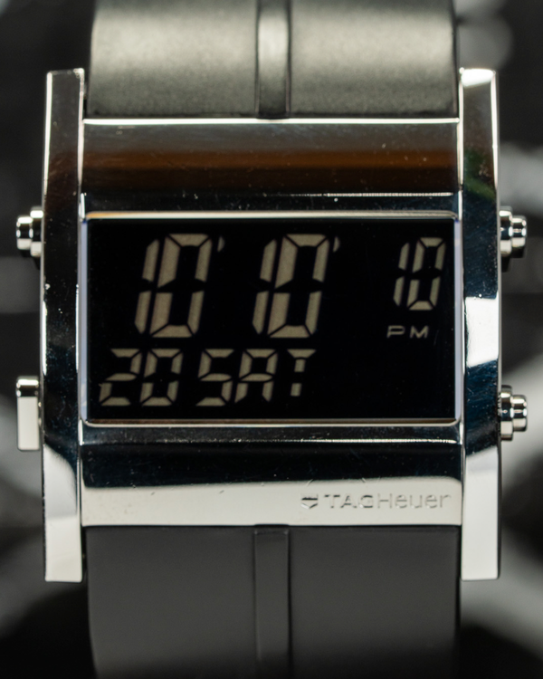 No Reserve - Tag Heuer Microtimer 43MM Quartz Black Dial Rubber Strap (CS111C-1)