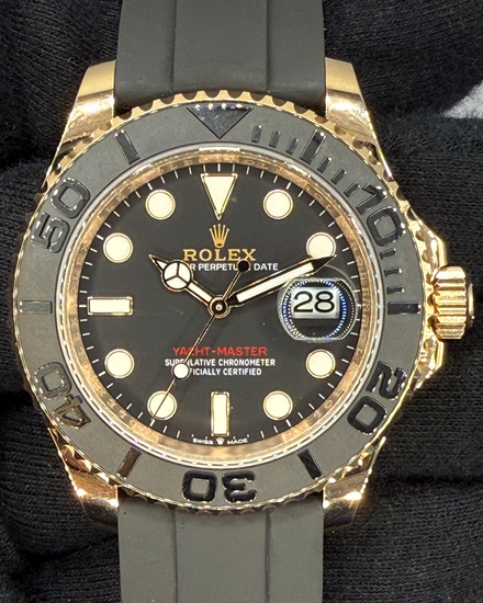 2024 Rolex Yacht-Master 40MM Black Dial Oysterflex Strap (126655)