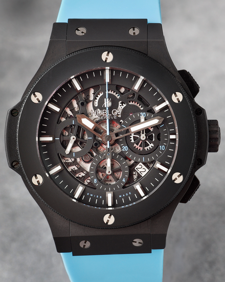 2015 Hublot Big Bang "Buenos Aires" Ideas del Sur Foundation L.E. 44MM Skeleton Dial Aftermarket Rubber Strap (311.CI.1129.GR.ARG11)