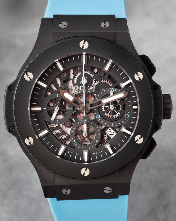 2015 Hublot Big Bang "Buenos Aires" Ideas del Sur Foundation L.E. 44MM Skeleton Dial Aftermarket Rubber Strap (311.CI.1129.GR.ARG11)