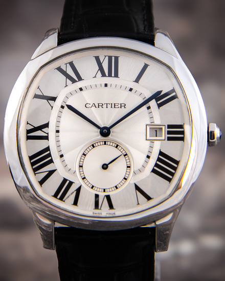 2016 Cartier Drive De Cartier 40MM Silver Dial Leather Strap (WSNM0004)