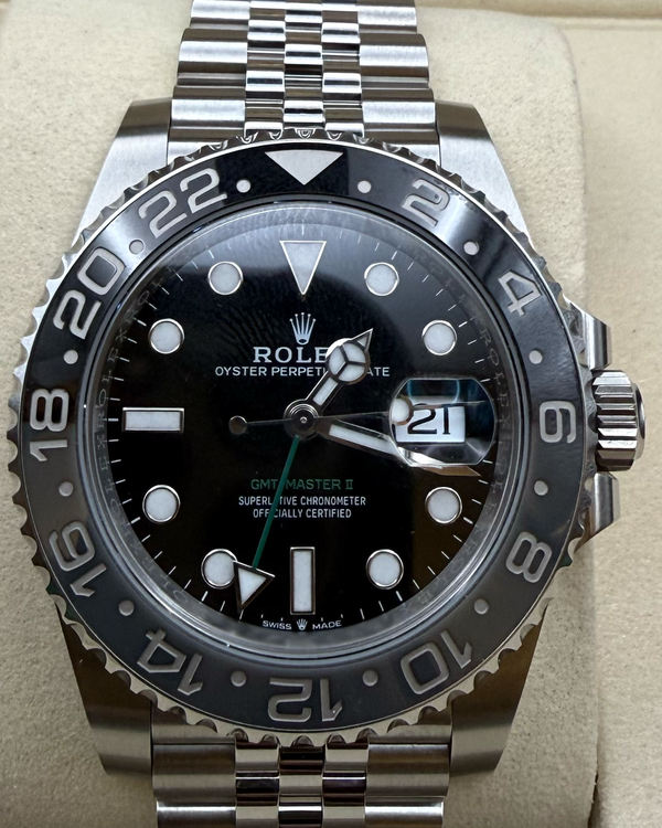 2025 Rolex GMT-Master II "Bruce Wayne" 40MM Black Dial Jubilee Bracelet (126710GRNR)