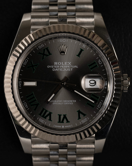 2025 Rolex Datejust "Wimbledon" 41MM Slate Dial Jubilee Bracelet (126334)