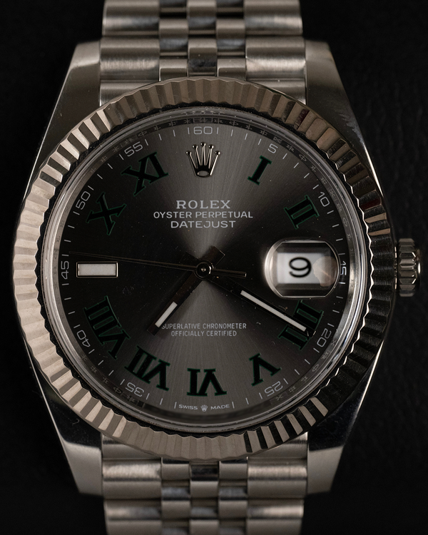 2025 Rolex Datejust "Wimbledon" 41MM Slate Dial Jubilee Bracelet (126334)
