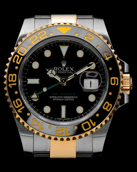 Rolex GMT-Master II 40MM Black Dial Two-Tone Oyster Bracelet (116713)