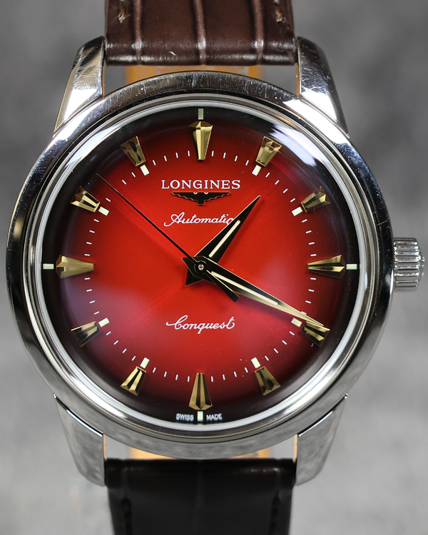 2025 Longines Conquest Heritage "Year of the Snake" L.E. 40MM Red Dial Leather Strap (L1.651.4.09.2)