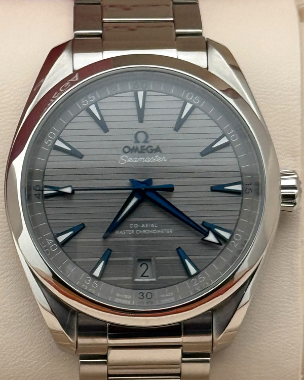 2025 Omega Seamaster Aqua Terra 41MM Grey Dial Steel Bracelet (220.10.41.21.06.001)