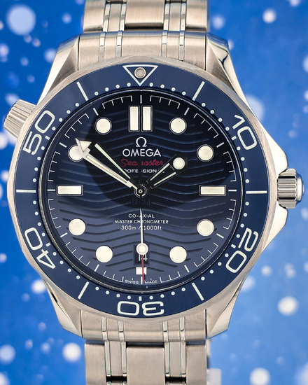 2019 Omega Seamaster Diver 300M 42MM Blue Dial Steel Bracelet (210.30.42.20.03.001)