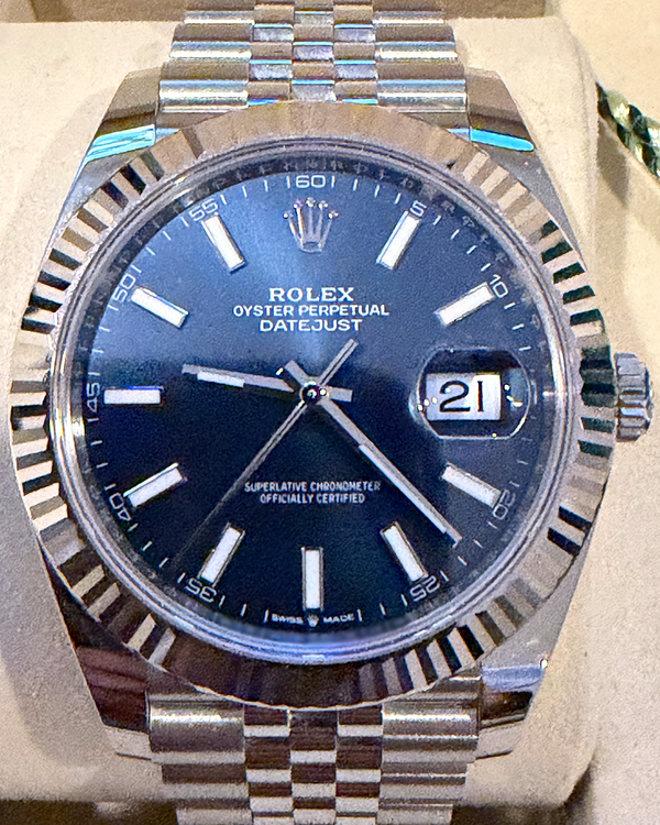 2025 Rolex Datejust 41MM Blue Dial Jubilee Bracelet (126334)