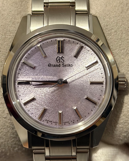 2025 Grand Seiko Heritage "Kiri" 36.5MM Purple Dial Steel Bracelet (SBGW323G)