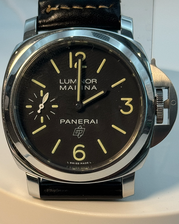 2018 Panerai Luminor Marina 44MM Black Dial Leather Strap (PAM00776)