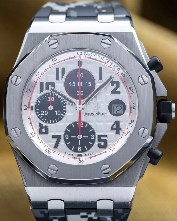 Audemars Piguet Royal Oak Offshore 42MM White Dial Rubber Strap (26170ST.OO.D101CR.02)