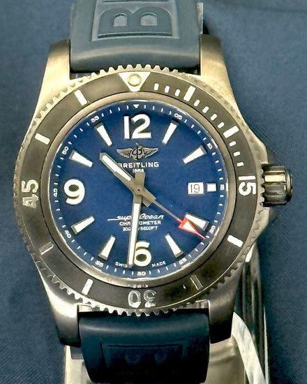 2023 Breitling Superocean II 46MM Blue Dial Rubber Strap (M17368)