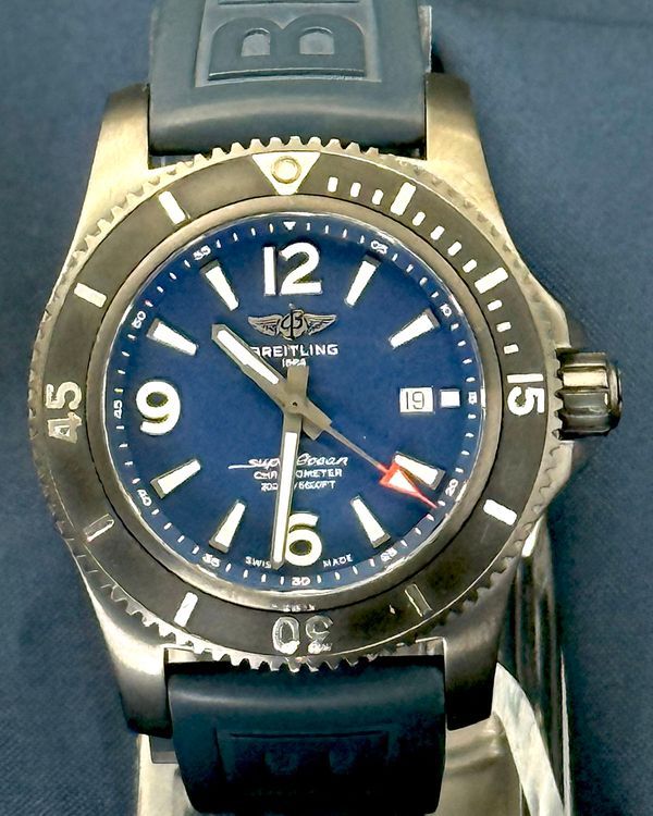 2023 Breitling Superocean II 46MM Blue Dial Rubber Strap (M17368)