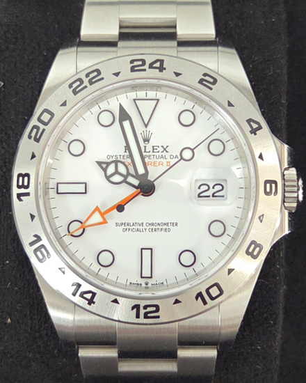 2022 Rolex Explorer II "Polar" 42MM White Dial Oyster Bracelet (226570)