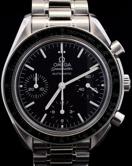 Omega Speedmaster Reduced 39MM Black Dial Steel Bracelet (3510.50.00)