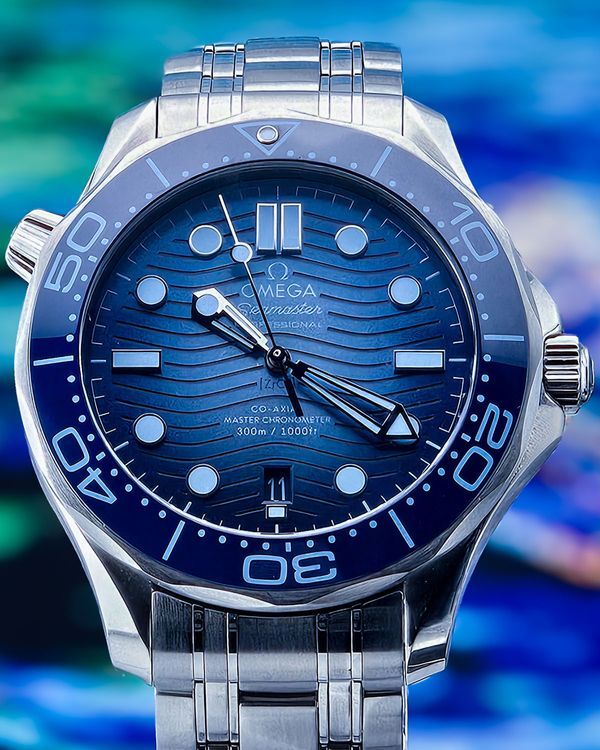 2024 Omega Seamaster Diver 300M "Summer Blue" 42MM Blue Dial Steel Bracelet (210.30.42.20.03.003)
