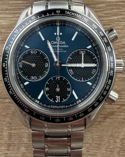 2023 Omega Speedmaster Racing 40MM Blue Dial Steel Bracelet (326.30.40.50.03.001)