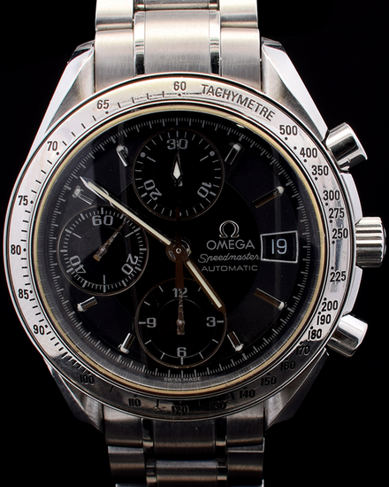 Omega Speedmaster Date 39MM Black Dial Steel Bracelet (3513.50.00)