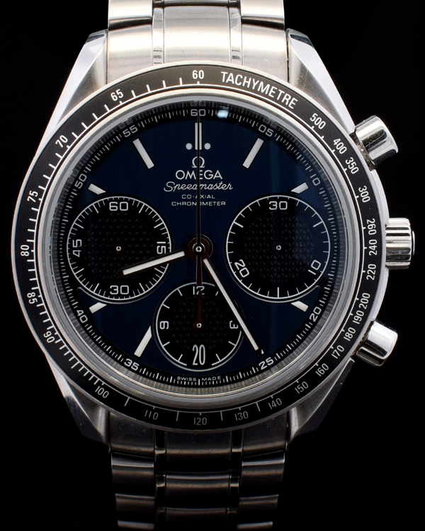 Omega Speedmaster Racing 40MM Blue Dial Steel Bracelet (326.30.40.50.0 ...