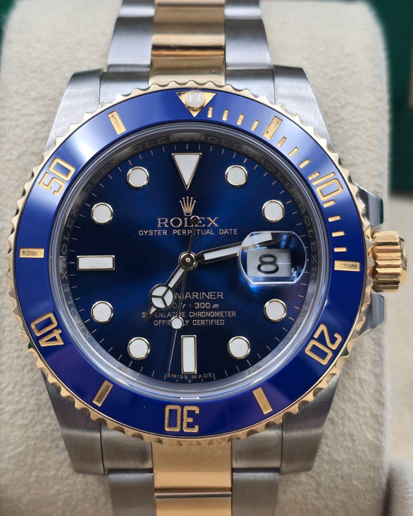 2016 Rolex Submariner Date "Bluesy" 40MM Blue Dial Two-Tone Oyster Bracelet (116613LB)