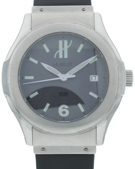 Hublot Classic MDM 41MM Grey Dial Rubber Strap (1910.1)