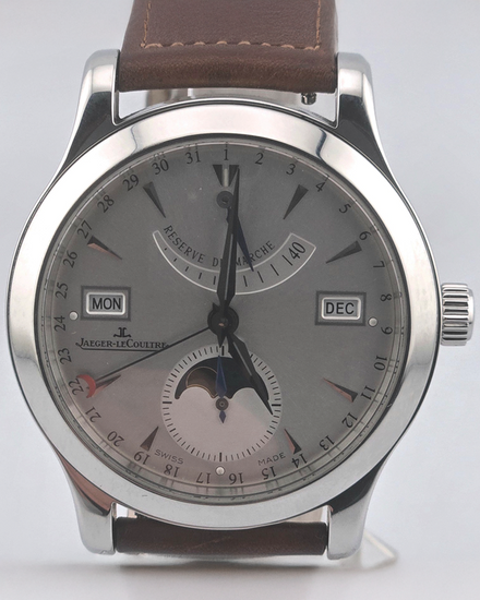 2012 Jaeger-LeCoultre Master Calendar 40MM Silver Dial Leather Strap (Q151842A)