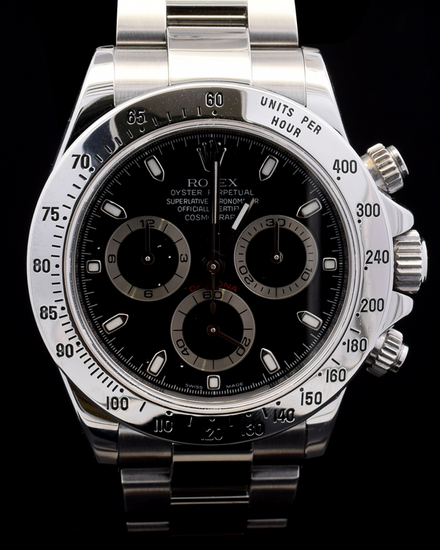 2007 Rolex Cosmograph Daytona 40MM Black Dial Oyster Bracelet (116520)