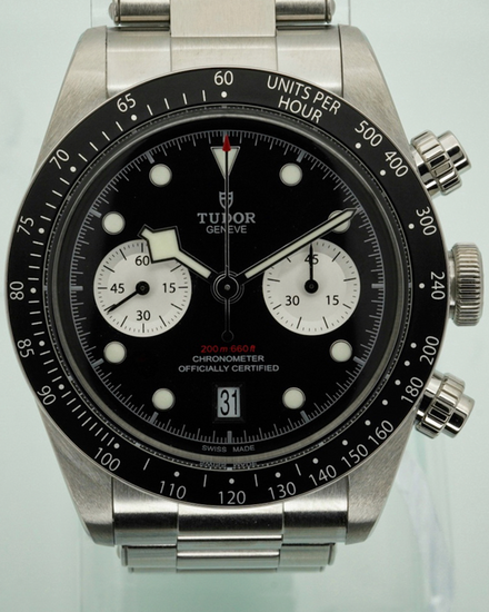 2024 Tudor Black Bay Chrono 41MM Black Dial Steel Bracelet (79360N)