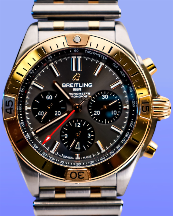 Breitling Chronomat 42MM Grey Dial Two-Tone Bracelet (UB0134)